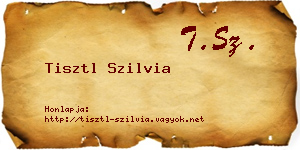 Tisztl Szilvia névjegykártya